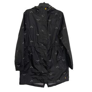 Joules Right As Rain Jacket US 8 Z_Golightly Bees Hooded Waterproof Packable